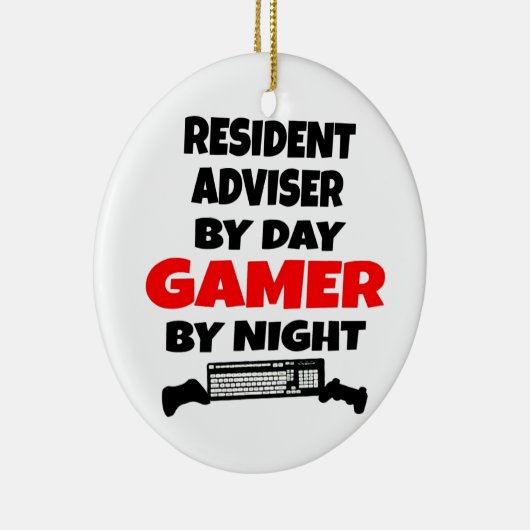 Resident Adviser Gamer Keramisch Ornament (Rechts)