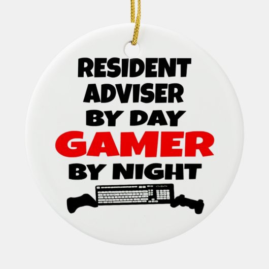 Resident Adviser Gamer Keramisch Ornament (Voorkant)