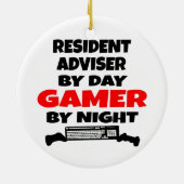 Resident Adviser Gamer Keramisch Ornament (Achterkant)