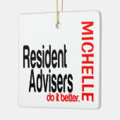 Resident adviseurs doen het beter OP MAAT Keramisch Ornament (Links)