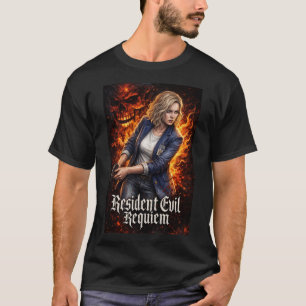 Resident Ash Evil Grace Requiem Croft 35 T-shirt