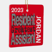 Resident Assistant Extraordinaire CUSTOM Keramisch Ornament (Rechts)