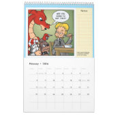 Resident Dragon Cartoons by David Arandle Calendar Kalender (Feb 2026)