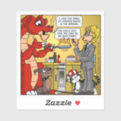 Resident Dragon - I Love the Smell of Chared Bacon Sticker (Vel)