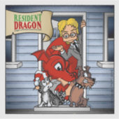 Resident Dragon Original Character Cast Group Sticker (Voorkant)