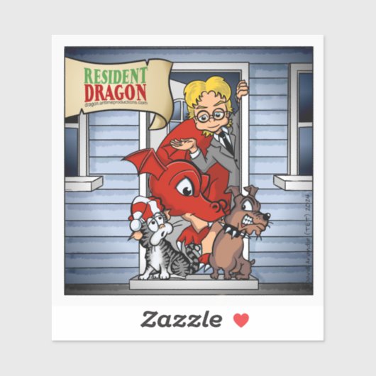 Resident Dragon Original Character Cast Group Sticker (Vel)