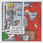 Resident Dragon - The Landlord Said No Dragons  Sticker (Voorkant)