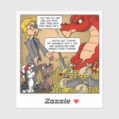 Resident Dragon - Turning the Basement into a Lair Sticker (Vel)