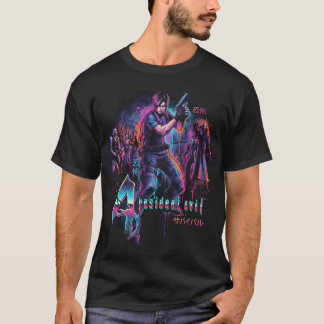 Resident Evil 4 Cover Art Japanse Kanji Leon s Ke T-shirt