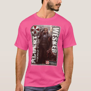 Resident Evil Albert Wesker Retro Gaming Art famil T-shirt
