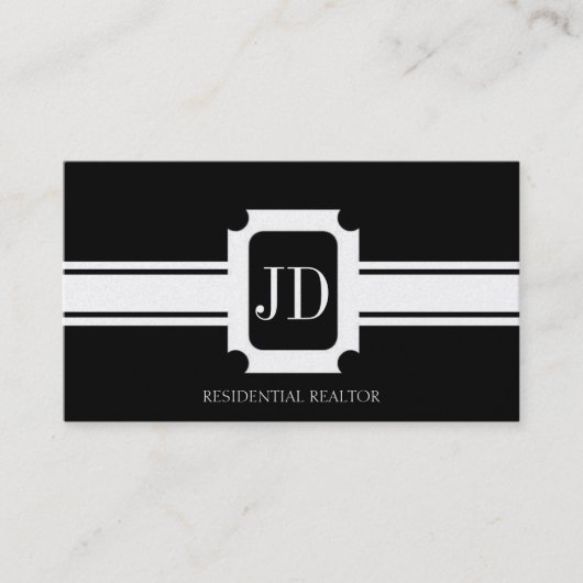 Resident Realtor Real Estate Gold Ribbon Visitekaartje (Voorkant)