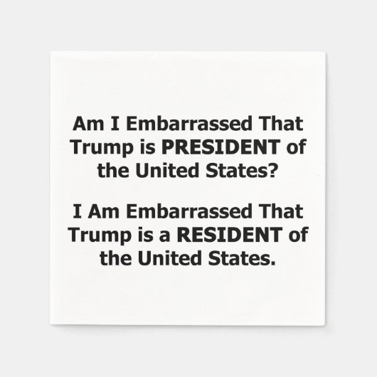 Resident Trump Servet (Voorkant)