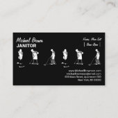 RESIDENTELE SCHOONMAKER Janitor Housekeeper Visitekaartje (Achterkant)