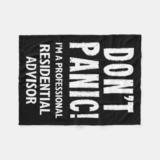 Residential Advisor Fleece Deken (Voorkant (Horizontaal))