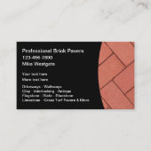 Residential Brick Pavers Professional Visitekaartje (Voorkant)