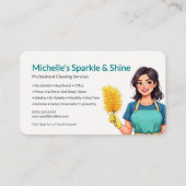 Residential House Cleaning Service Visitekaartje (Voorkant)