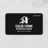 Residential Painter Bold Mustard Yellow and Black Visitekaartje (Voorkant)