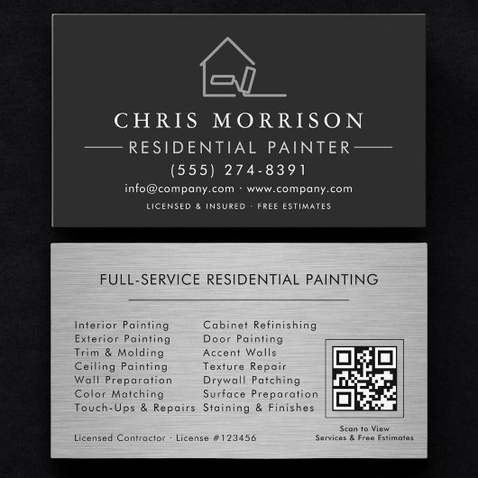 Residential Painting QR Code Professional Visitekaartje