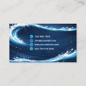 Residential Pressure Washing Cosmic Wave Visitekaartje (Achterkant)