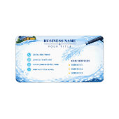 Residential pressure washing Infinite Wall Etiket (Voorkant)