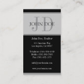 Residential Realtor Stripe Lt Grey Visitekaartje (Achterkant)