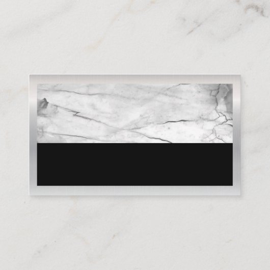 Residential Roof | Metallic marmer Visitekaartje (Achterkant)