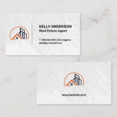 Residentieel Commercieel Gebouw | Vastgoed  Visitekaartje (Voorkant / Achterkant)