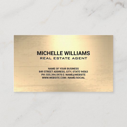 residentieel commercieel onroerend goed visitekaartje (Achterkant)