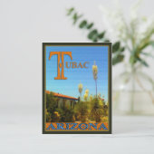 Residentiële Cactus Scene, Tubac, Arizona briefkaa Briefkaart (Staand voorkant)