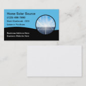 residentiële commerciële zonne-energie visitekaartje (Voorkant / Achterkant)