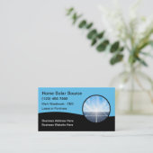 residentiële commerciële zonne-energie visitekaartje (Staand voorkant)