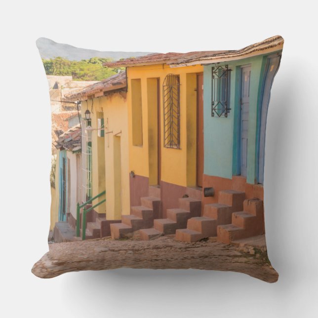 Residentiële huizen, Trinidad, Cuba Kussen (Voorkant)
