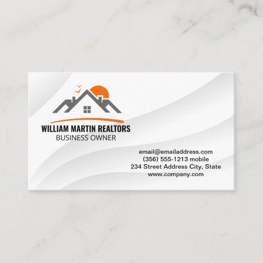 Residentiële Logo voor onroerend goed Visitekaartje (Voorkant)