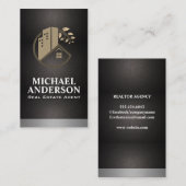 Residentiële Logo voor zakelijk onroerend goed Visitekaartje (Voorkant / Achterkant)