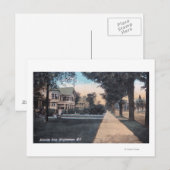 Residentiële scène op Riverside Drive Briefkaart (Voorkant / Achterkant)