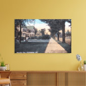 Residentiële scène op Riverside Drive Canvas Afdruk (Insitu (Woonkamer))