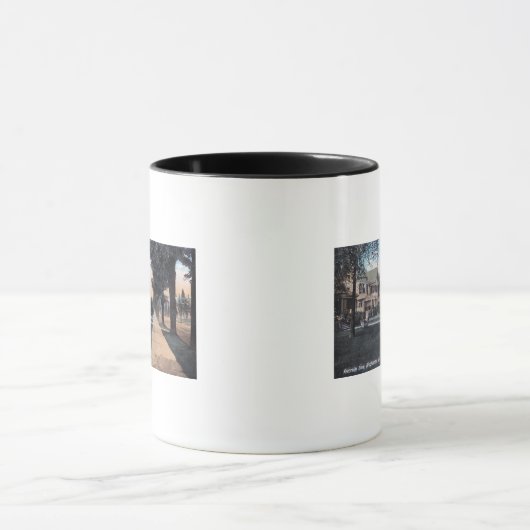 Residentiële scène op Riverside Drive Mok (Midden)