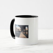 Residentiële scène op Riverside Drive Mok (Voorkant links)