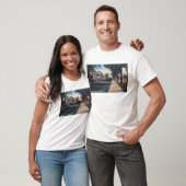 Residentiële scène op Riverside Drive T-shirt (Unisex)
