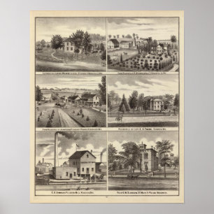 Residenties, provincies Waukesha & Kenosha Poster