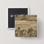 Residenties van HJ Murdoch Vierkante Button 5,1 Cm (Voorkant /achterkant)