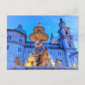 Residenzplatz in Salzburg, Oostenrijk Briefkaart (Voorkant)