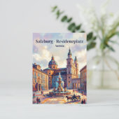 Residenzplatz Oostenrijk Briefkaart (Staand voorkant)