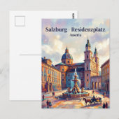 Residenzplatz Oostenrijk Briefkaart (Voorkant / Achterkant)