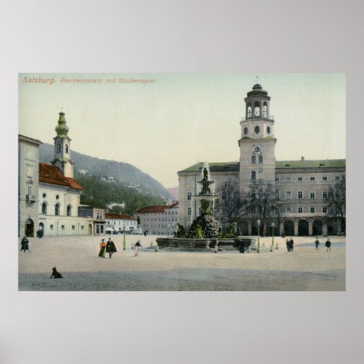 Residenzplatz Salzburg, Oostenrijk Poster (Voorkant)