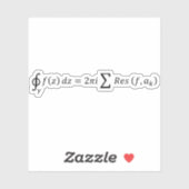 Residuen van de complexe analyse - calculus en sticker (Vel)