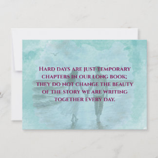 Resilience & Love Romantic Quote Standard Postcard Notitiekaartje
