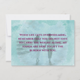 Resilience & Love Romantic Quote Standard Postcard Notitiekaartje
