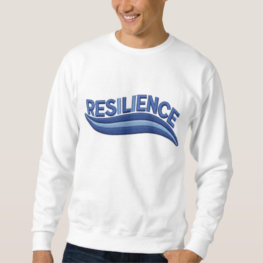 Resilience" Word Embroidery Design - Motivation... Trui (Voorkant)