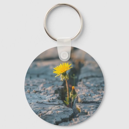 Resilient Dandelion Rock Keychain (Voorkant)